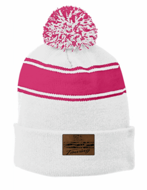 Sport-Tek Stripe Pom Pom Beanie - STC28 - All American Towing