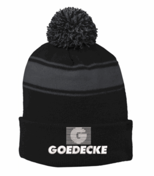 Sport-Tek Stripe Pom Pom Beanie - STC28 - Goedecke
