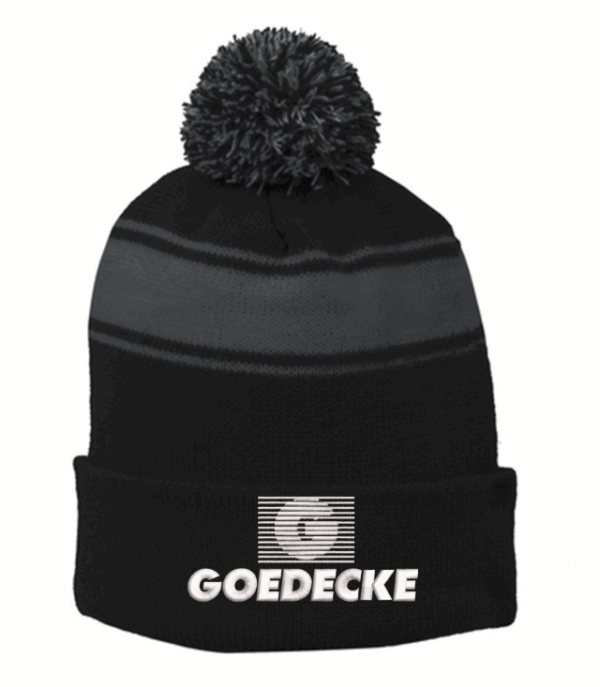 Sport-Tek Stripe Pom Pom Beanie - STC28 - Goedecke