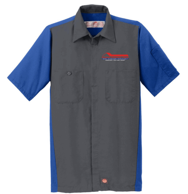 Red Kap Short Sleeve Ripstop Crew Shirt - SY20 - Indoor Comfort Team