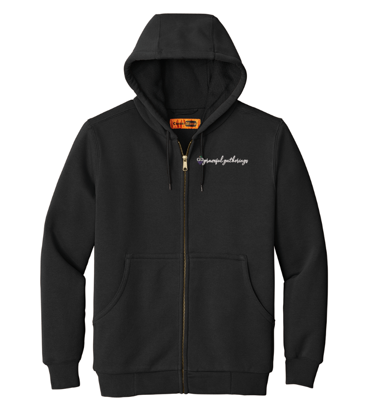 CornerStone - Heavyweight Full-Zip Hooded Sweatshirt with Thermal Lining - CS620 - Grazeful Gatherings
