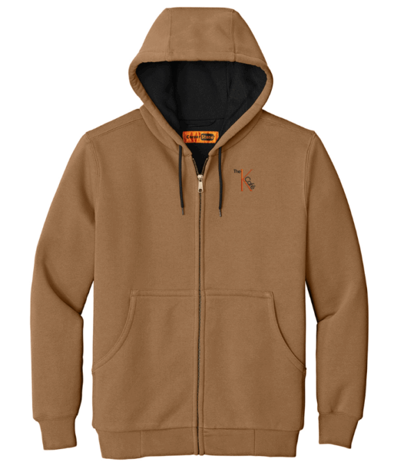 CornerStone - Heavyweight Full-Zip Hooded Sweatshirt with Thermal Lining - CS620 - K Cafe (Kenricks)