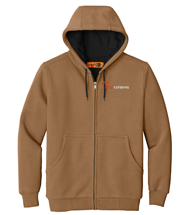 CornerStone - Heavyweight Full-Zip Hooded Sweatshirt with Thermal Lining - CS620 - Pure Catering