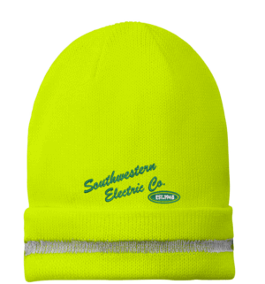 Enhanced Visibility Beanie with Reflective Stripe - CS800 - Southwestern Electric Co