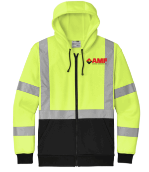 CornerStone A107 Class 3 Heavy-Duty Fleece Full-Zip Hoodie - CSF300 - AMF Electric