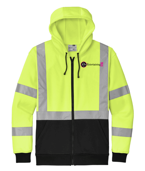 CornerStone A107 Class 3 Heavy-Duty Fleece Full-Zip Hoodie - CSF300 - Art of Entertaining