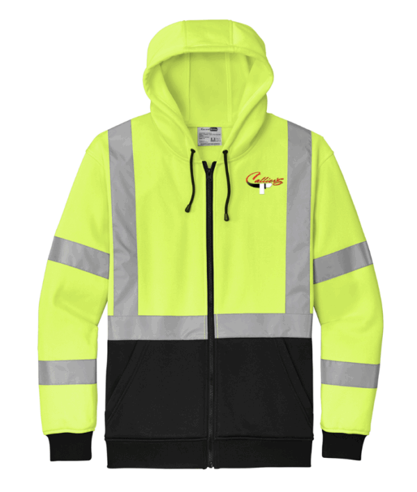 CornerStone A107 Class 3 Heavy-Duty Fleece Full-Zip Hoodie - CSF300 - Callier’s Catering