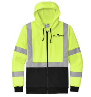 CornerStone A107 Class 3 Heavy-Duty Fleece Full-Zip Hoodie - CSF300 - ECOcentrix