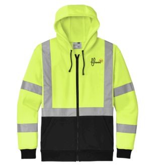 CornerStone A107 Class 3 Heavy-Duty Fleece Full-Zip Hoodie - CSF300 - Flavor360
