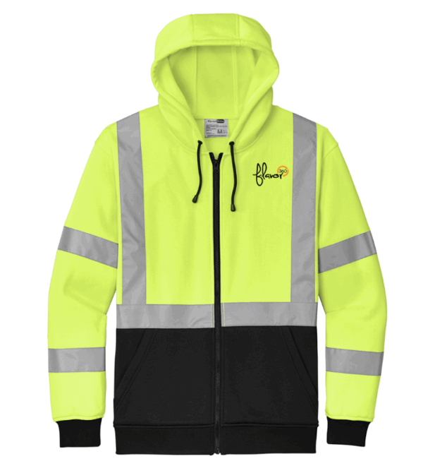 CornerStone A107 Class 3 Heavy-Duty Fleece Full-Zip Hoodie - CSF300 - Flavor360