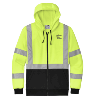 CornerStone A107 Class 3 Heavy-Duty Fleece Full-Zip Hoodie - CSF300 - Kenricks Meats