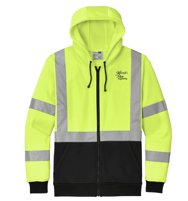 CornerStone A107 Class 3 Heavy-Duty Fleece Full-Zip Hoodie - CSF300 - Kenricks Meats