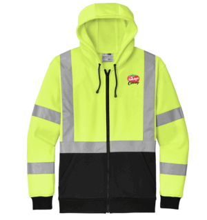 CornerStone A107 Class 3 Heavy-Duty Fleece Full-Zip Hoodie - CSF300 - Pasta House