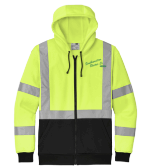 CornerStone A107 Class 3 Heavy-Duty Fleece Full-Zip Hoodie - CSF300 - Southwestern Electric Co