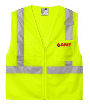 CornerStone ANSI 107 Class 2 Mesh Zippered Vest - CSV102 - AMF Electric