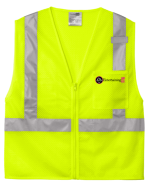 CornerStone ANSI 107 Class 2 Mesh Zippered Vest - CSV102 - Art of Entertaining