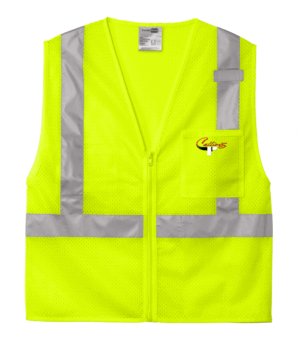 CornerStone ANSI 107 Class 2 Mesh Zippered Vest - CSV102 - Callier’s Catering