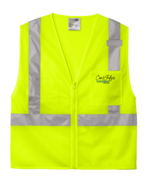 CornerStone ANSI 107 Class 2 Mesh Zippered Vest - CSV102 - Ces and Judy's Catering
