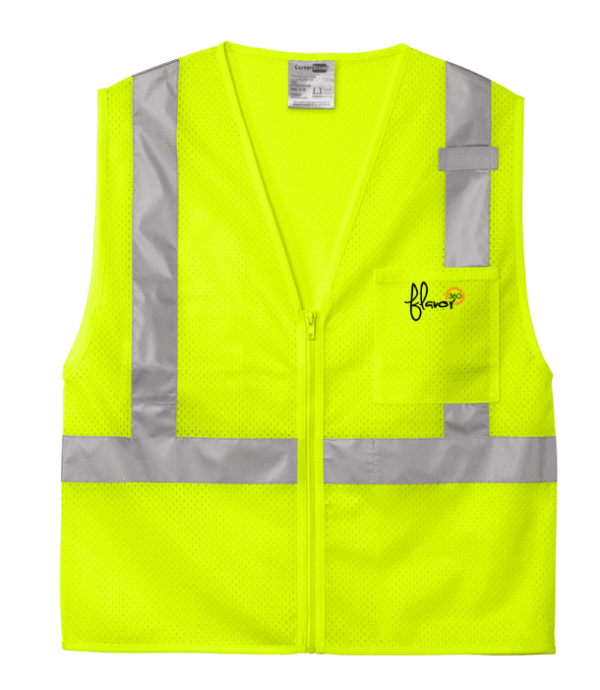 CornerStone ANSI 107 Class 2 Mesh Zippered Vest - CSV102 - Flavor360