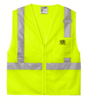CornerStone ANSI 107 Class 2 Mesh Zippered Vest - CSV102 - Gianino Family Catering