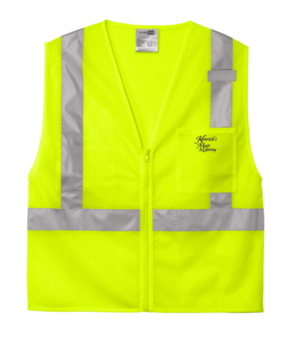 CornerStone ANSI 107 Class 2 Mesh Zippered Vest - CSV102 - Kenricks Meats
