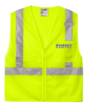 CornerStone ANSI 107 Class 2 Mesh Zippered Vest - CSV102 - McNamara Towing