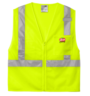 CornerStone ANSI 107 Class 2 Mesh Zippered Vest - CSV102 - Pasta House