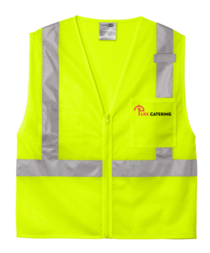 CornerStone ANSI 107 Class 2 Mesh Zippered Vest - CSV102 - Pure Catering