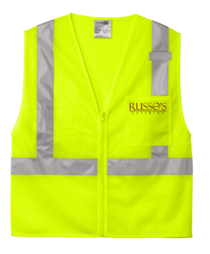 CornerStone ANSI 107 Class 2 Mesh Zippered Vest - CSV102 - Russo’s Catering