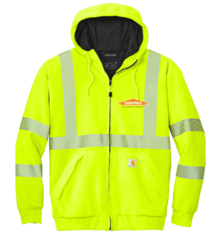 Carhartt ANSI 107 Class 3 Lined Full-Zip Sweatshirt - CT104988 - Servpro