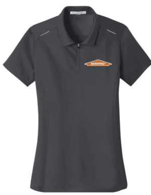 Port Authority Women's Pinpoint Mesh Zip Polo - L580 - Servpro
