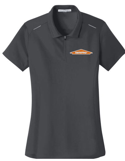 Port Authority Women's Pinpoint Mesh Zip Polo - L580 - Servpro