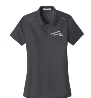 Port Authority Women's Pinpoint Mesh Zip Polo - L580 - Southwestern Electric Co