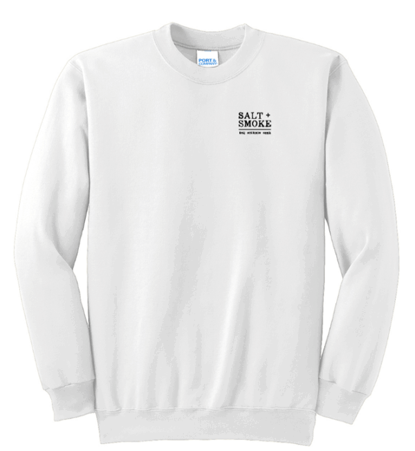 Port & Company - Essential Fleece Crewneck Sweatshirt - PC90 - Salt+Smoke