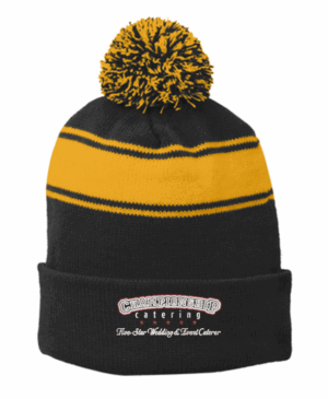 Sport-Tek Stripe Pom Pom Beanie - STC28 - Championship Catering
