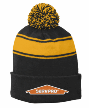 Sport-Tek Stripe Pom Pom Beanie - STC28 - Servpro