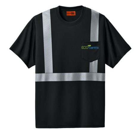 CornerStone Enhanced Visibility Segmented Tape Tee - CS206 - ECOcentrix