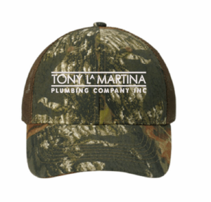 Port Authority Structured Camouflage Mesh Back Cap - C930 - Tony LaMartina Plumbing