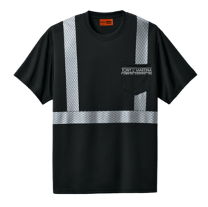 CornerStone Enhanced Visibility Segmented Tape Tee - CS206 - Tony LaMartina Plumbing