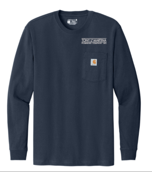 Carhartt Workwear Pocket Long Sleeve T-Shirt – CTK126 – Tony LaMartina Plumbing