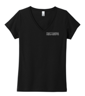 District Women's The Concert Tee V-Neck - DT5002 - Tony LaMartina Plumbing