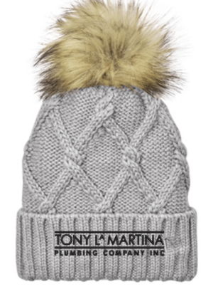 New Era Faux Fur Pom Beanie - NE911 - Tony LaMartina Plumbing