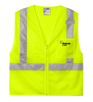 CornerStone ANSI 107 Class 2 Mesh Zippered Vest - CSV102 - Ameren
