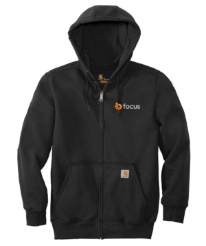 Carhartt Rain Defender Paxton Heavyweight Hooded Zip-Front Sweatshirt- CT100614 focus