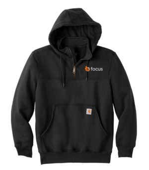 Carhartt - Rain Defender Paxton Heavyweight Hooded Zip Mock Sweatshirt – CT100617 focus