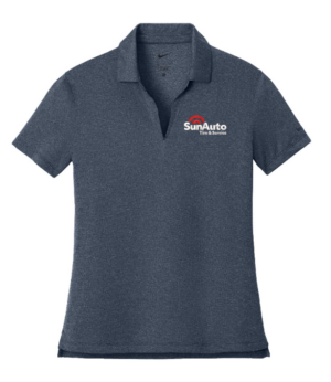 Nike Women's Dri-FIT Smooth Heather Polo - NKFQ4793 Sun Auto