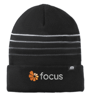 TravisMathew Striped Cuffed Beanie - TM1MY393 - focus
