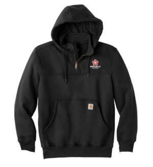 Carhartt - Rain Defender Paxton Heavyweight Hooded Zip Mock Sweatshirt – CT100617 Republic Services