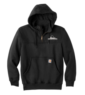 Carhartt - Rain Defender Paxton Heavyweight Hooded Zip Mock Sweatshirt – CT100617 - St Louis County Dental