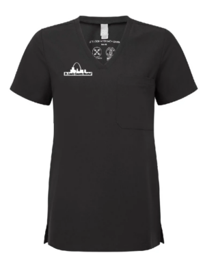 Women's Limitless V-Neck Stretch Scrub Top - NN300 - St Louis County Dental